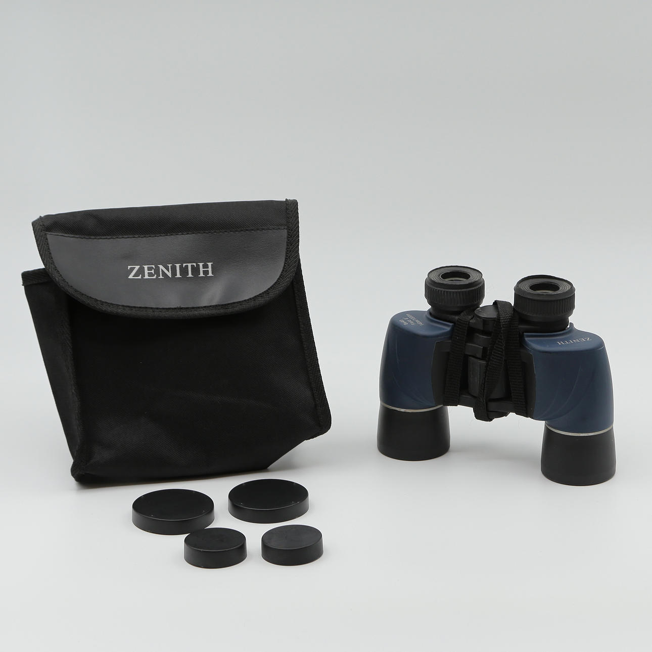 ZENITH 8x40, BINOCULARS IN CASE.