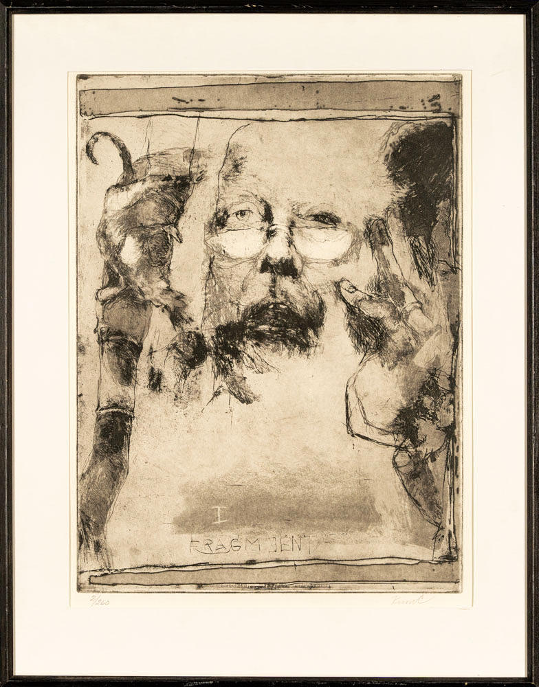 RUNE CLAESSON. Etching, “Fragment”.