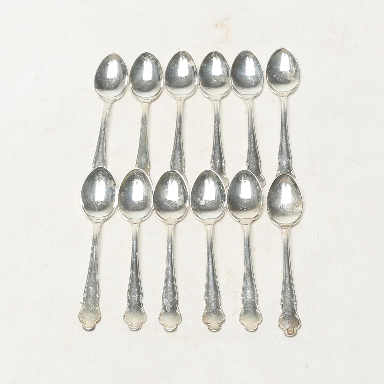COFFEE SPOONS 12 pcs, silver.