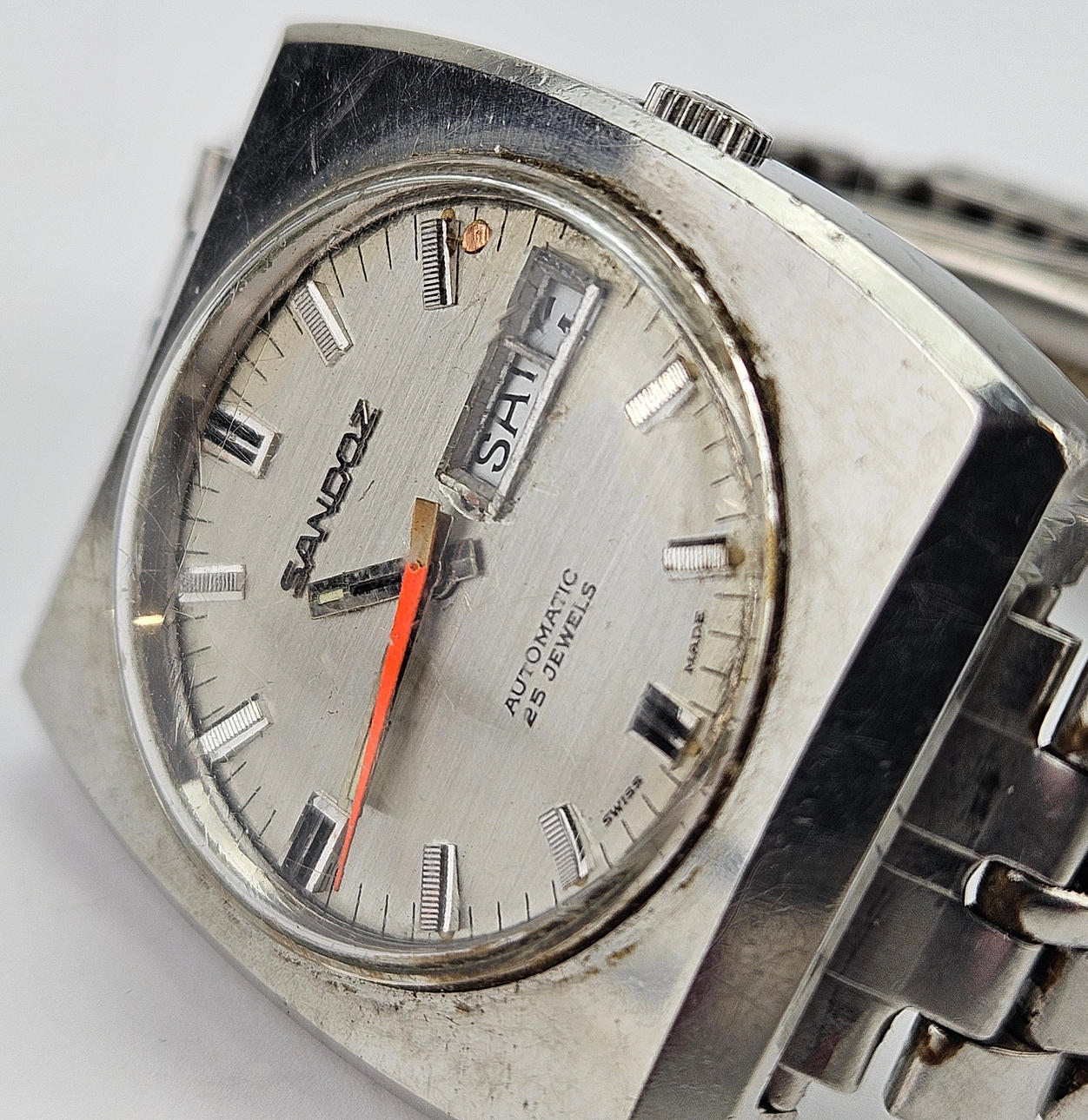 MEN'S WRISTWATCH, steel, Sandoz, automatic.