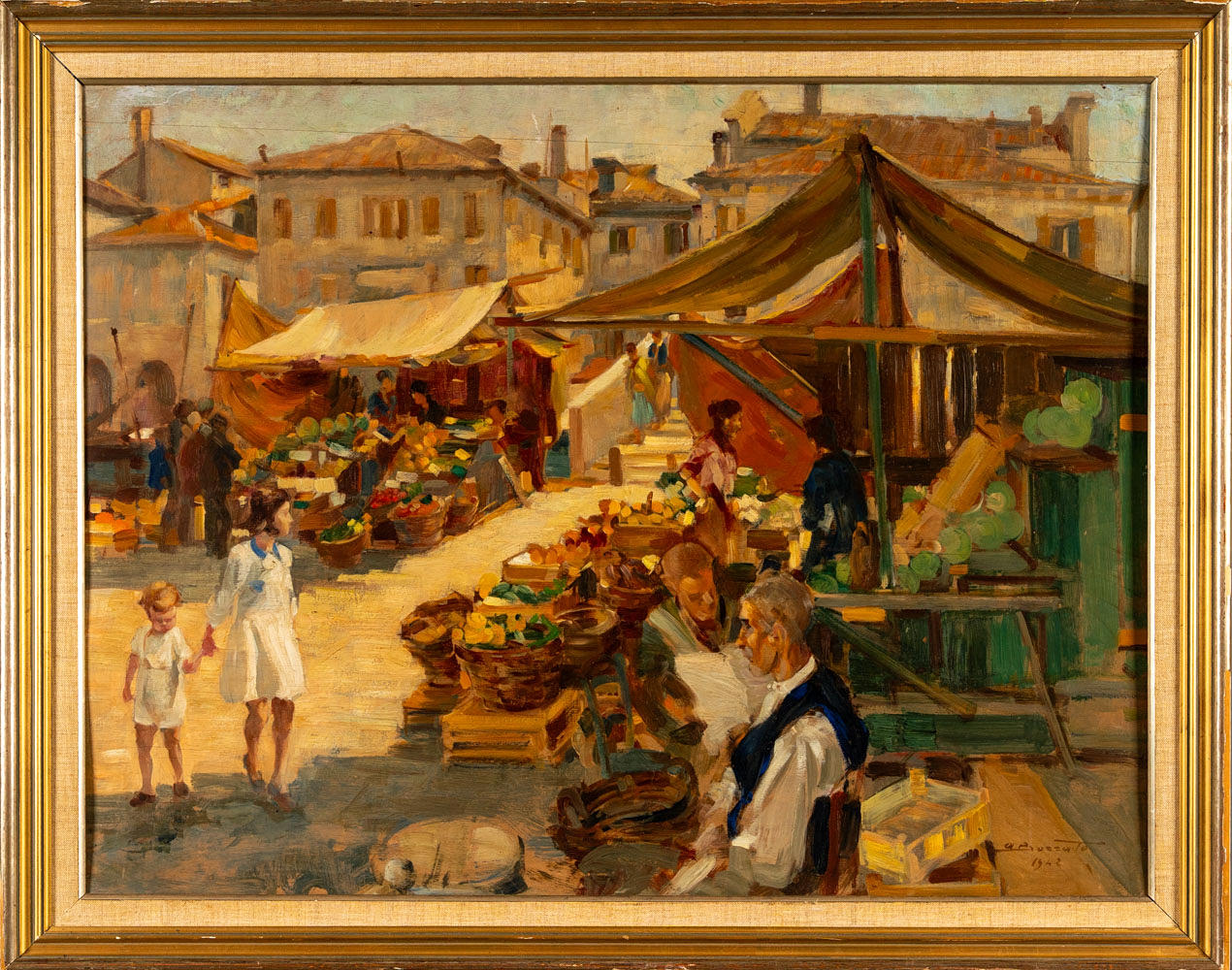 OIDENTIFIERAD KONSTNÄR. Oil on panel.