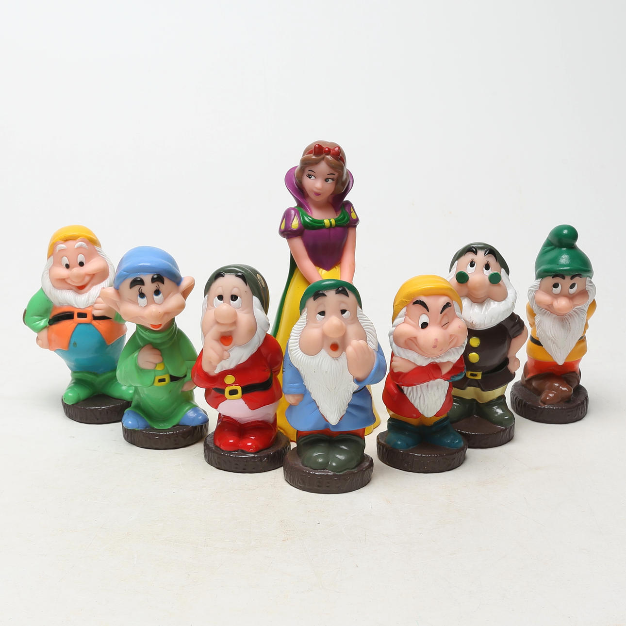 SNOW WHITE and the seven dwarfs, plastic.