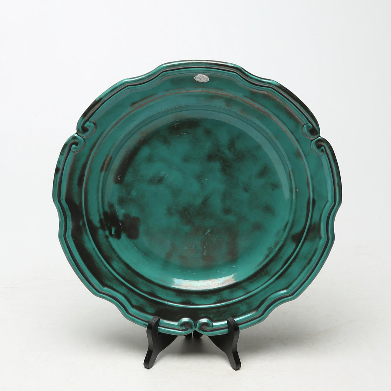 A ceramic dish, probably Ekeby, unsigned.