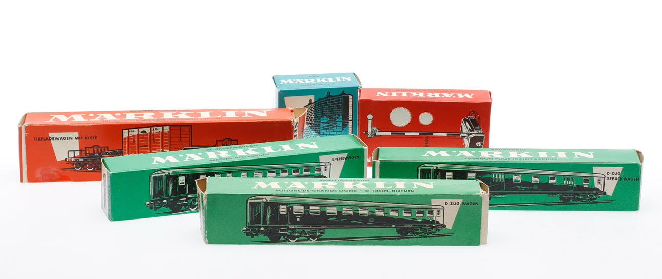 VAGNAR MED MERA MÄRKLIN, 7064, 7039, 4027, 4618, 4026, 4024.