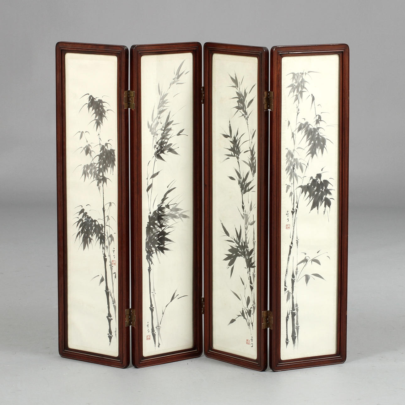 SKÄRM, 4 delar, Kina, 1900-talets första hälft.