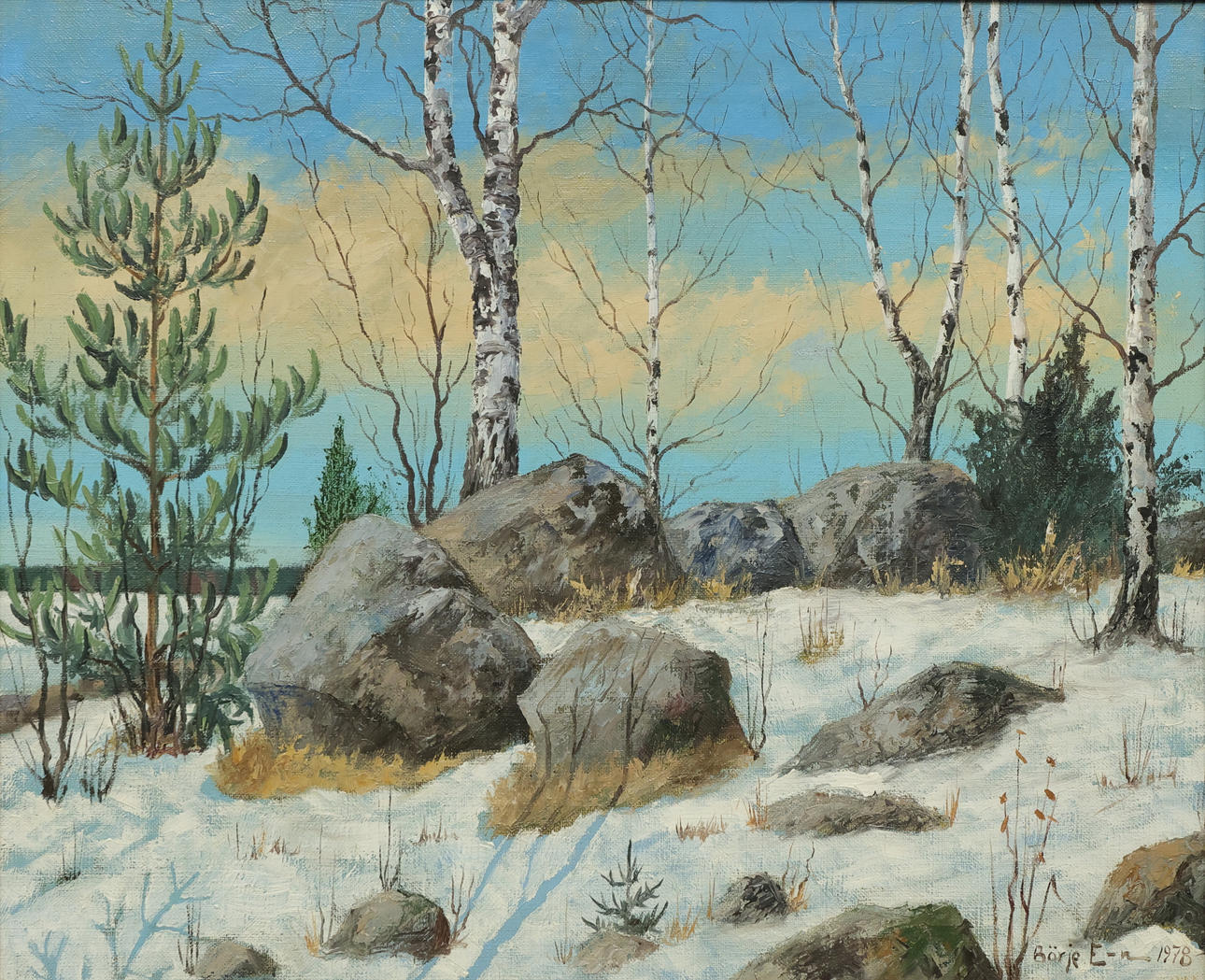 BÖRJE ERIKSSON. oil on canvas, signed and dated 1978.