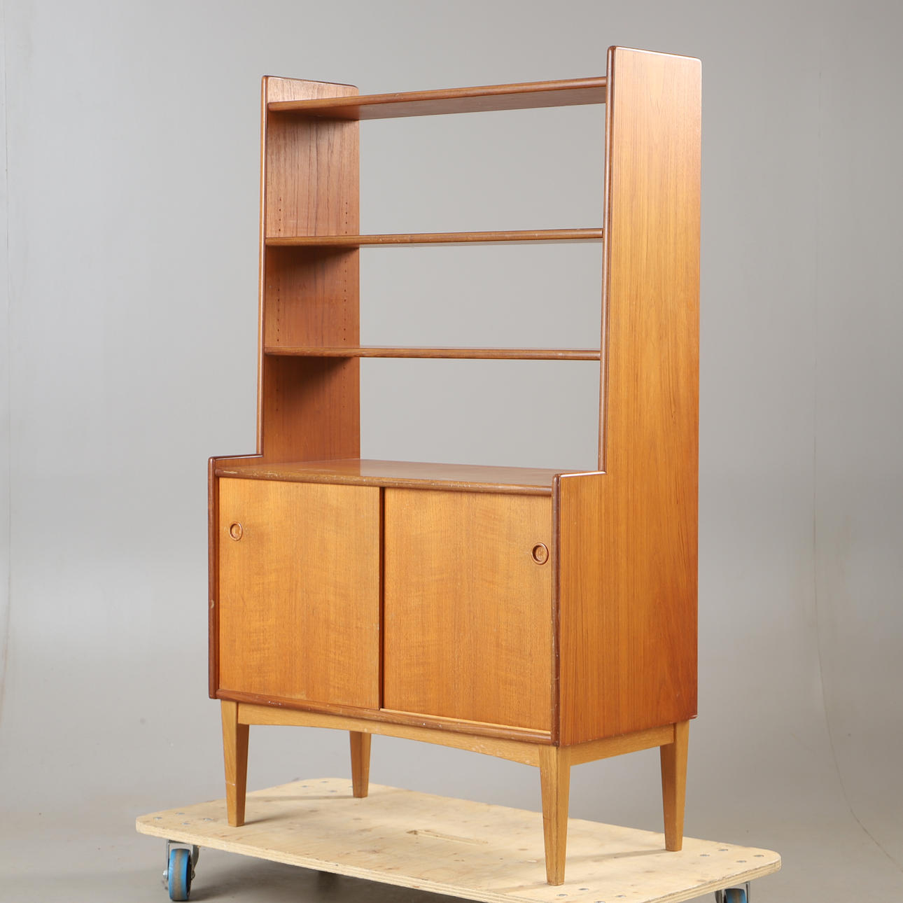 A teak bookcase, Bränstorps, mid 20th century.