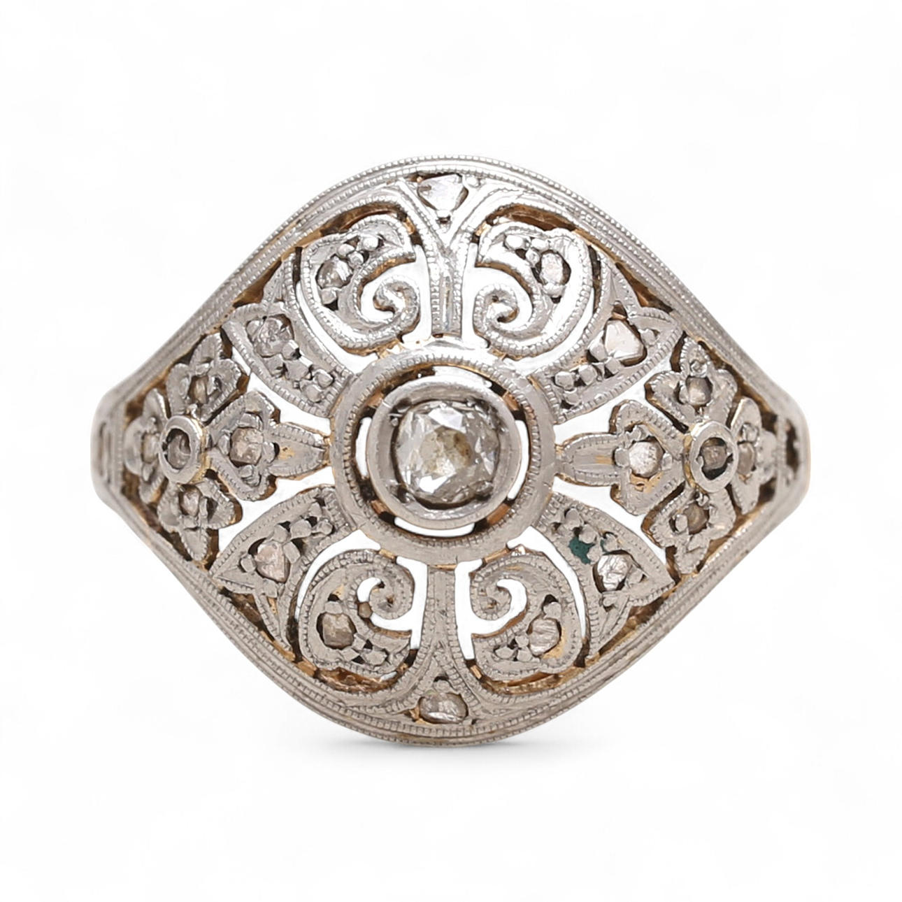 Art Deco diamonds ring, circa 1933.
