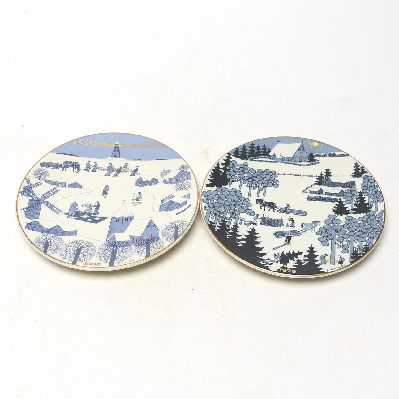 JULTALLRIKAR 2 st, porslin, Arabia.