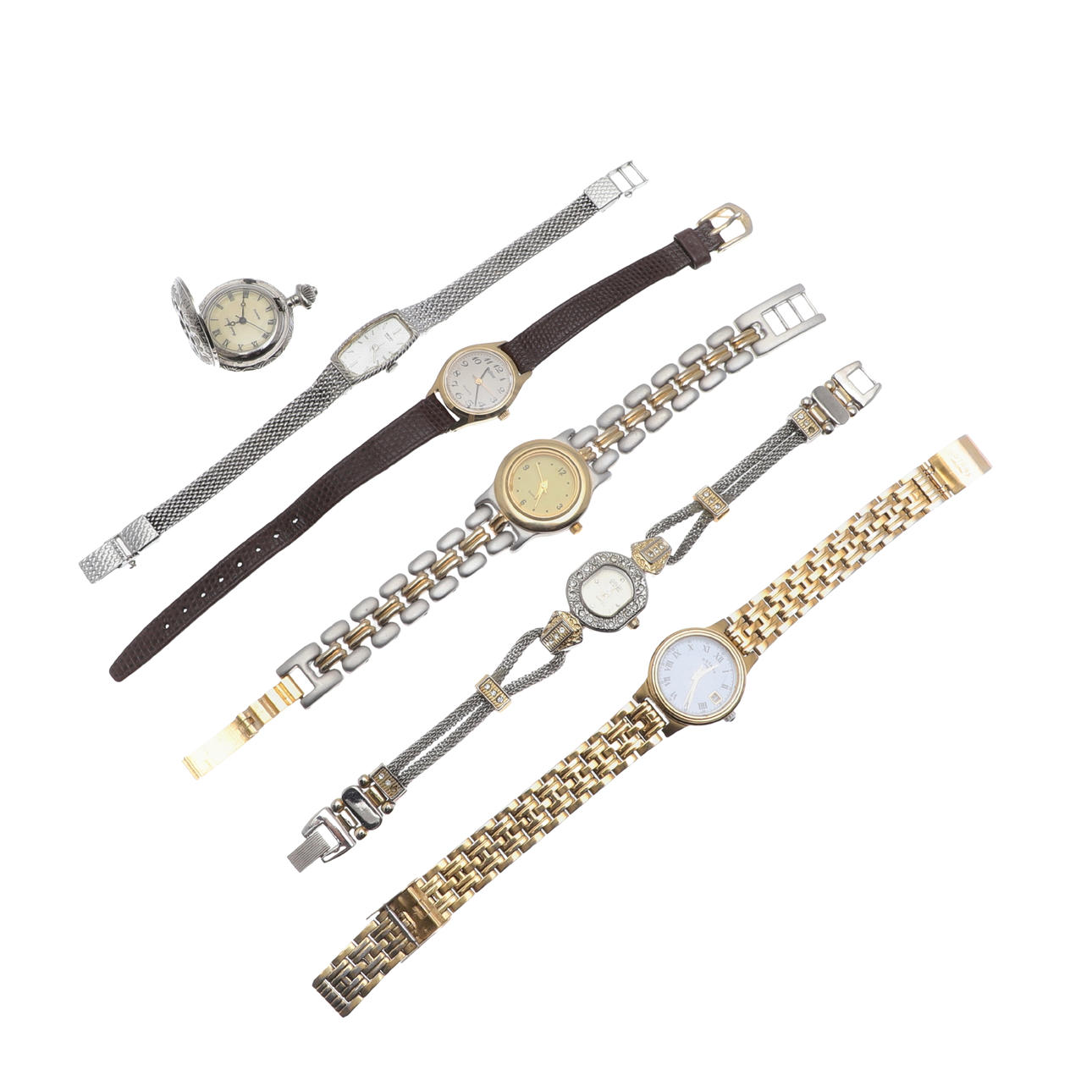 FIVE MODERN WRISTWATCHES ETC.