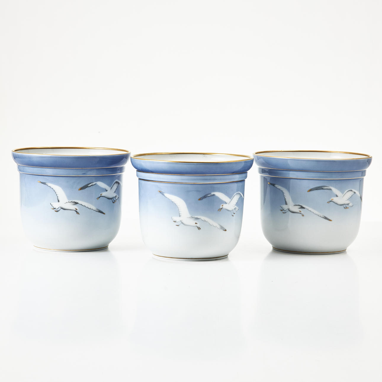 OUTER LINING, 3 pieces, “The Seagull” Bing & Gröndahl.