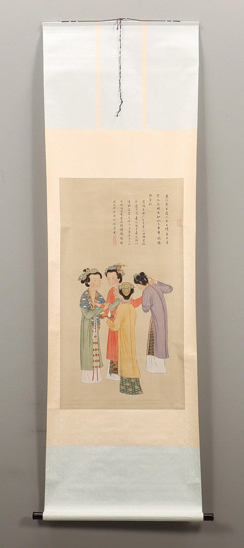 Chinese scroll painting, 20th century.