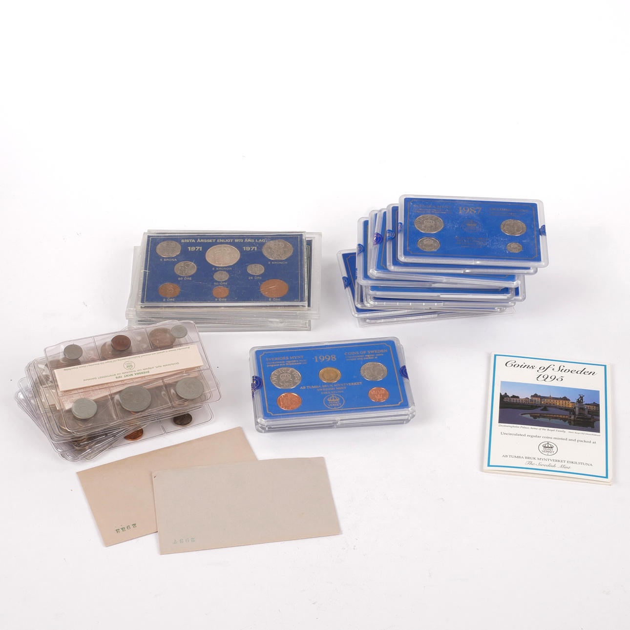 SWEDISH COINS YEAR SET.