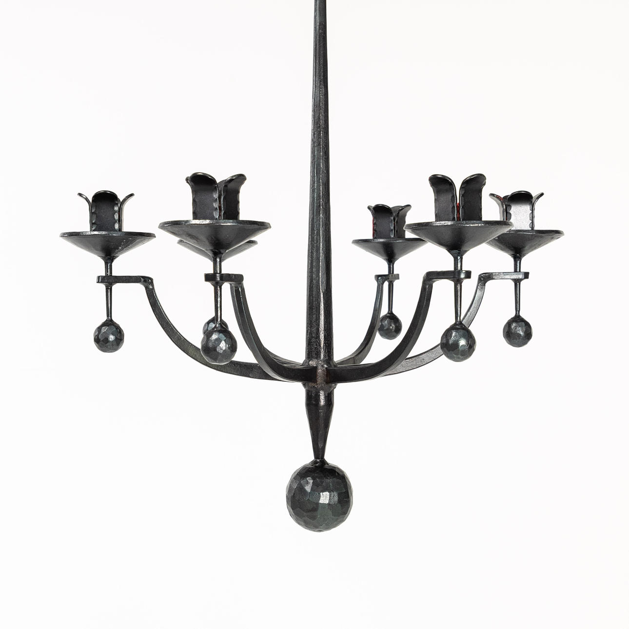 CHANDELIER, wrought iron, Ø 48 cm.