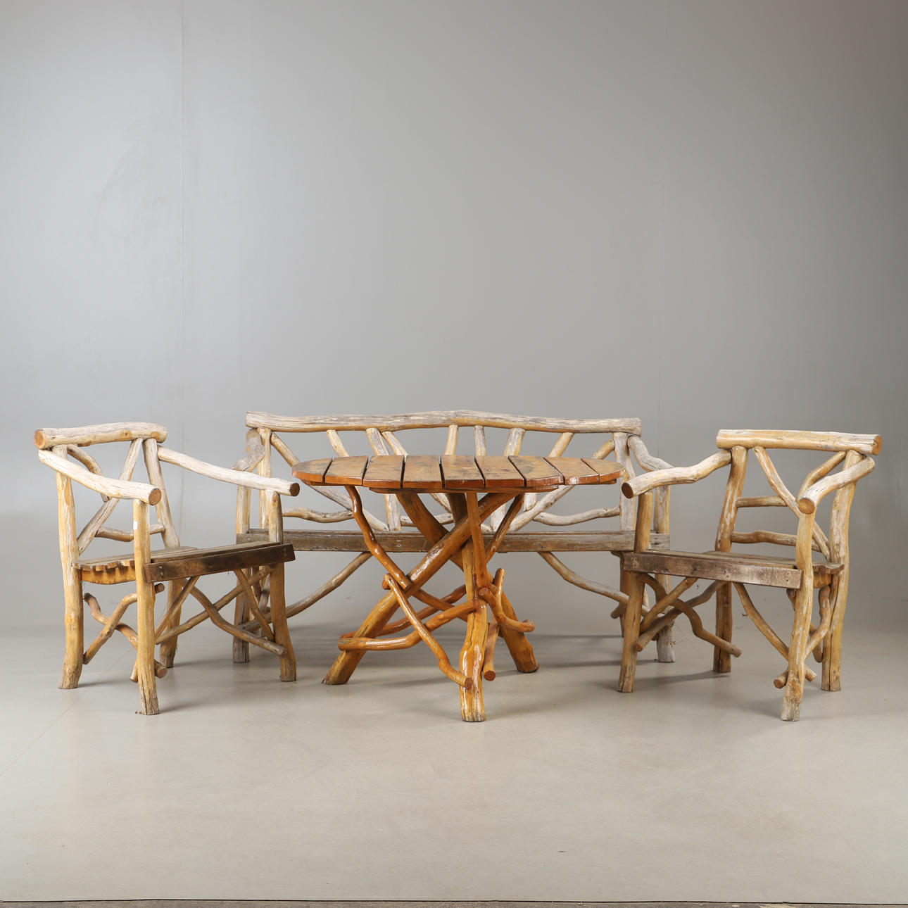 SITTGRUPP, 4 delar, grenmöbel.