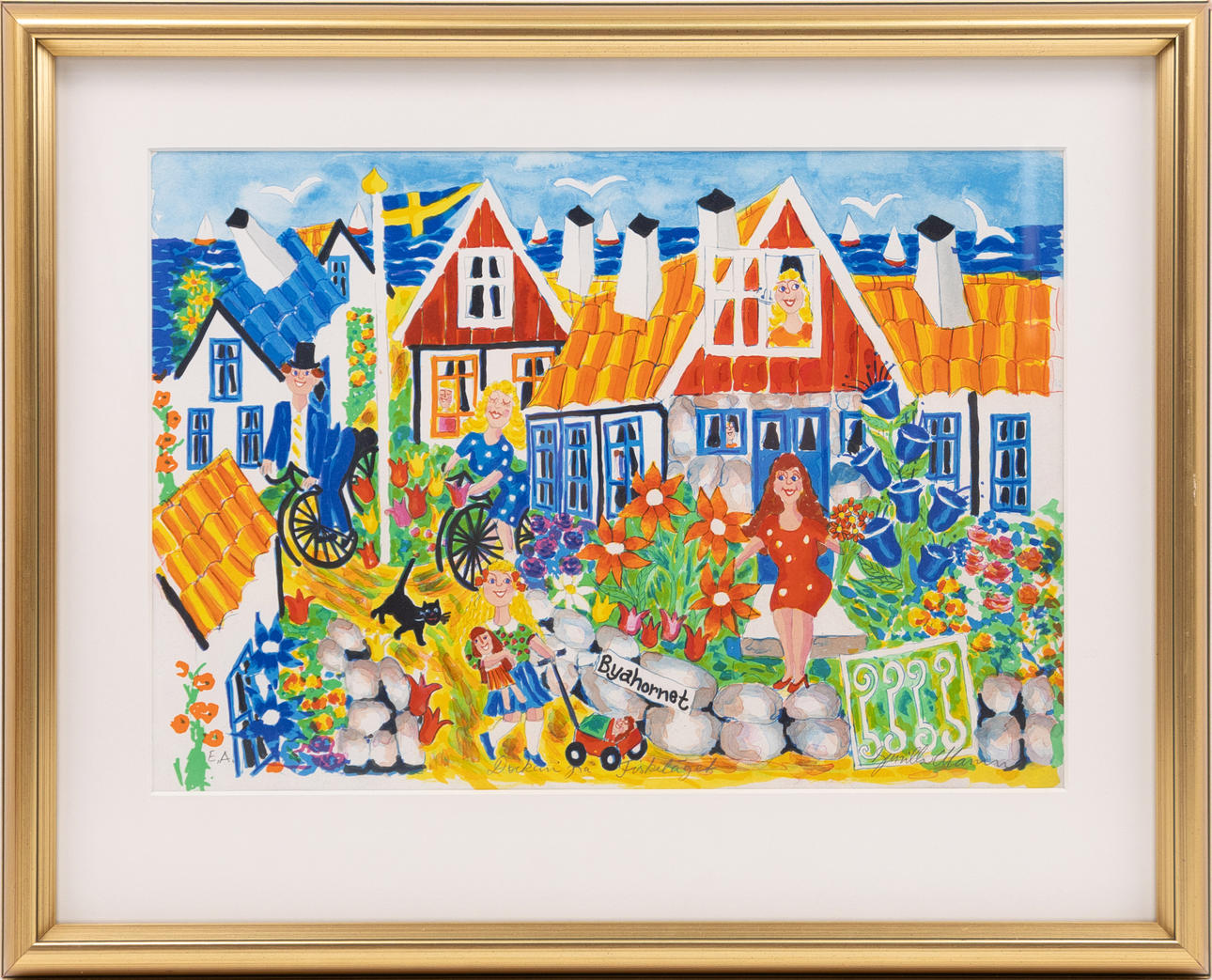 GUNILLA MANN. Lithograph, EA, 57x46 cm.