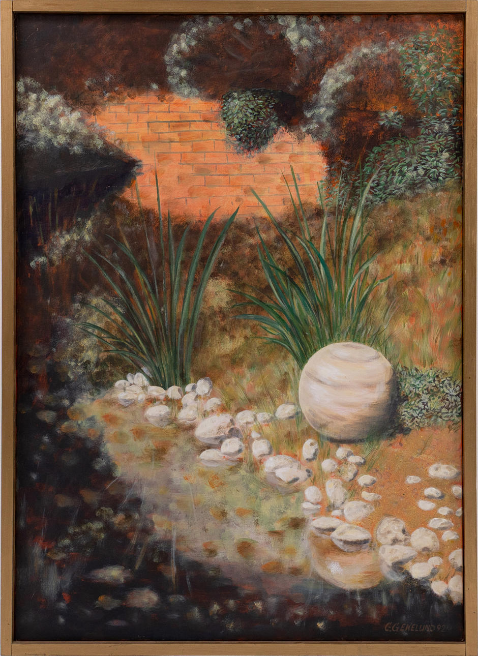 CG EKELUND. Oil on canvas, signed.