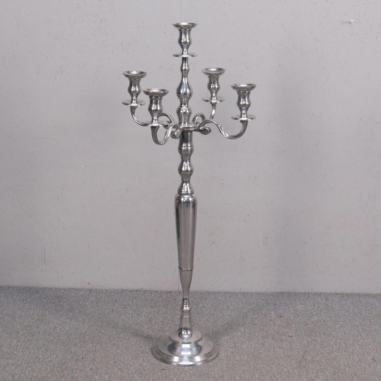 Floor chandeliers, aluminium, 2000s.