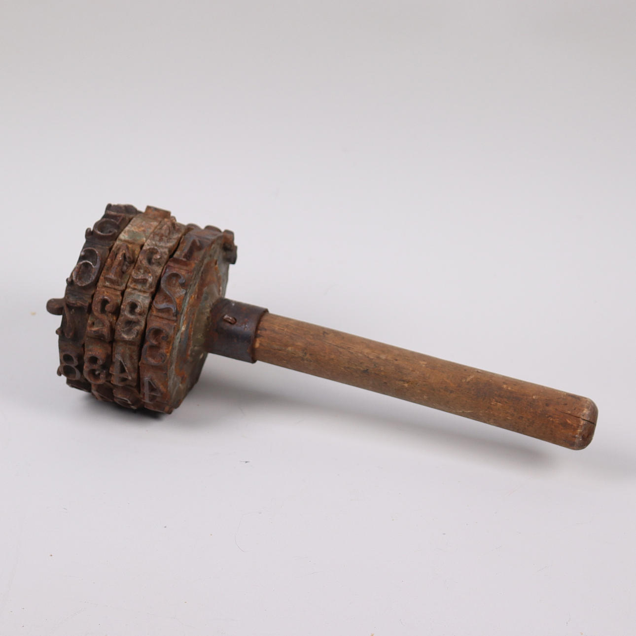 A timber stamp, 1800/20th century.