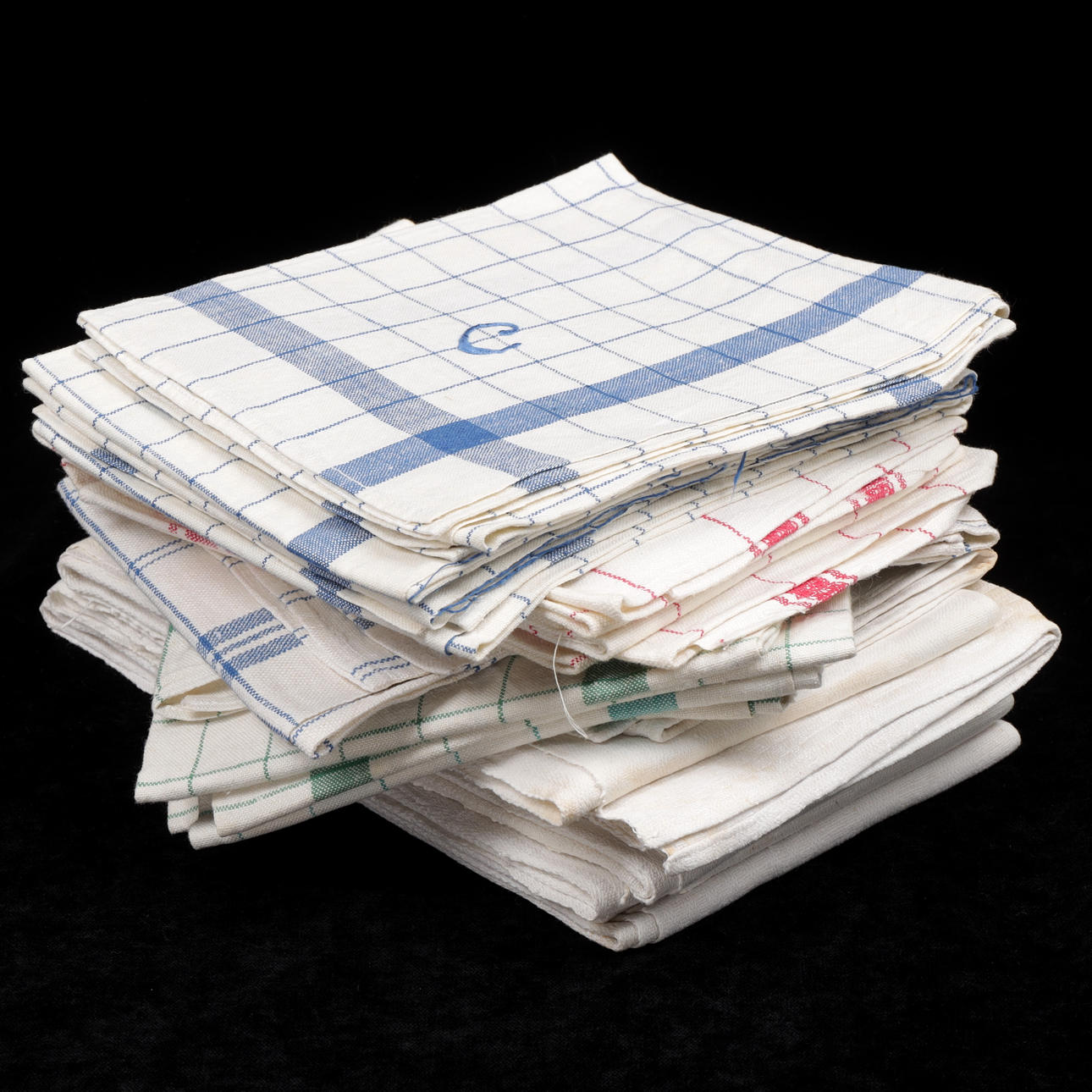 TOWELS, 17 pcs, linen.