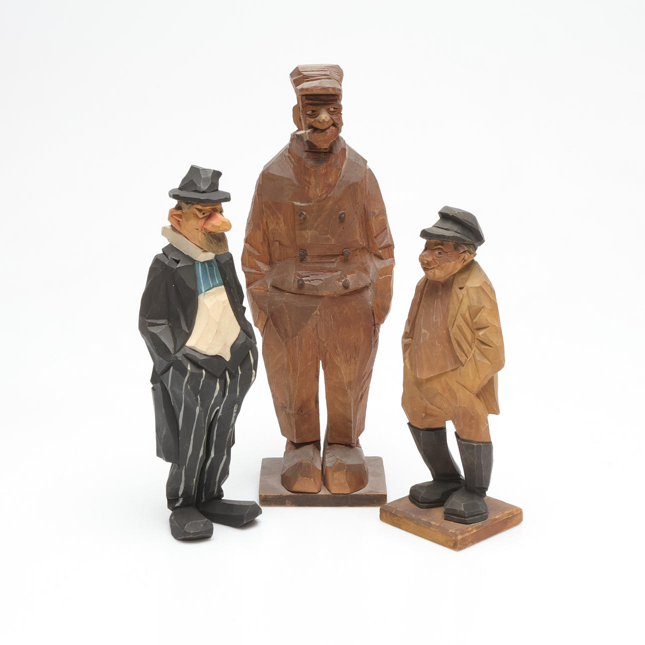 THREE SCULPTURES, including Axel J Persson.