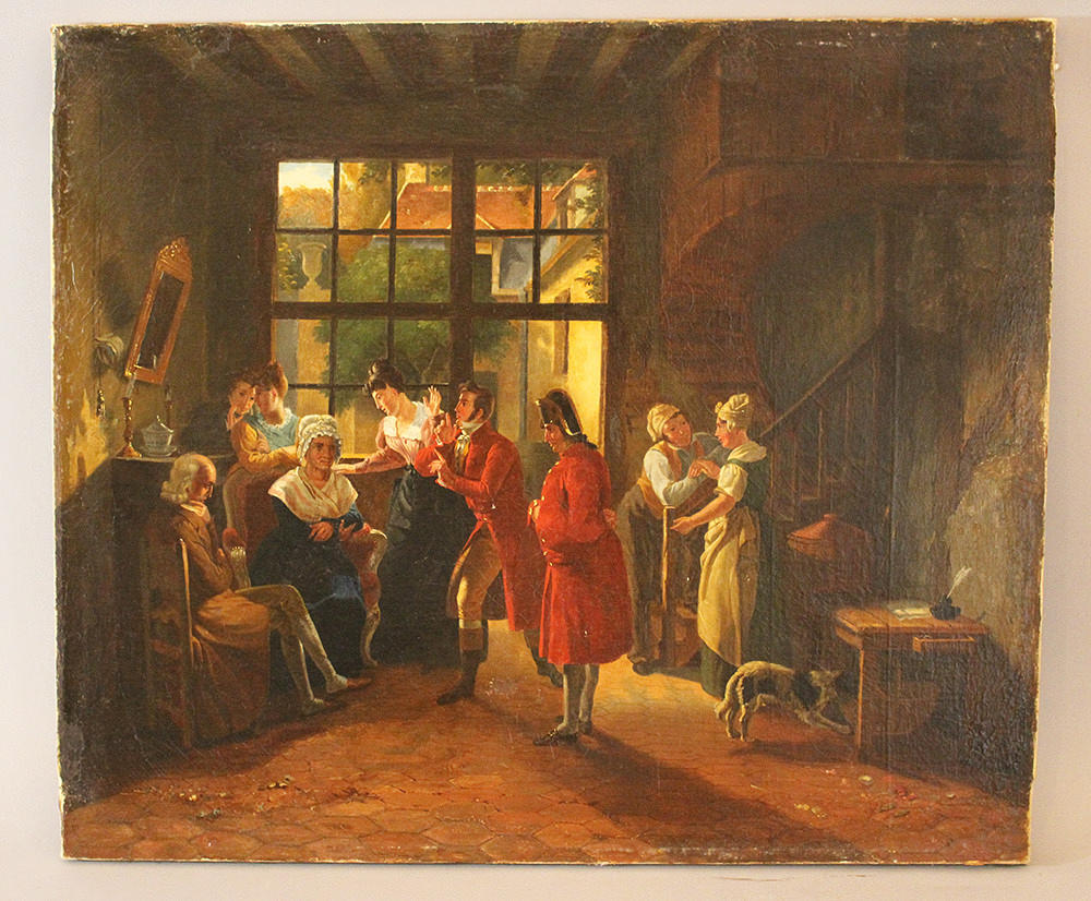 HORACE VERNET (1789-1863 ). HANS KRETS. oljemålning.