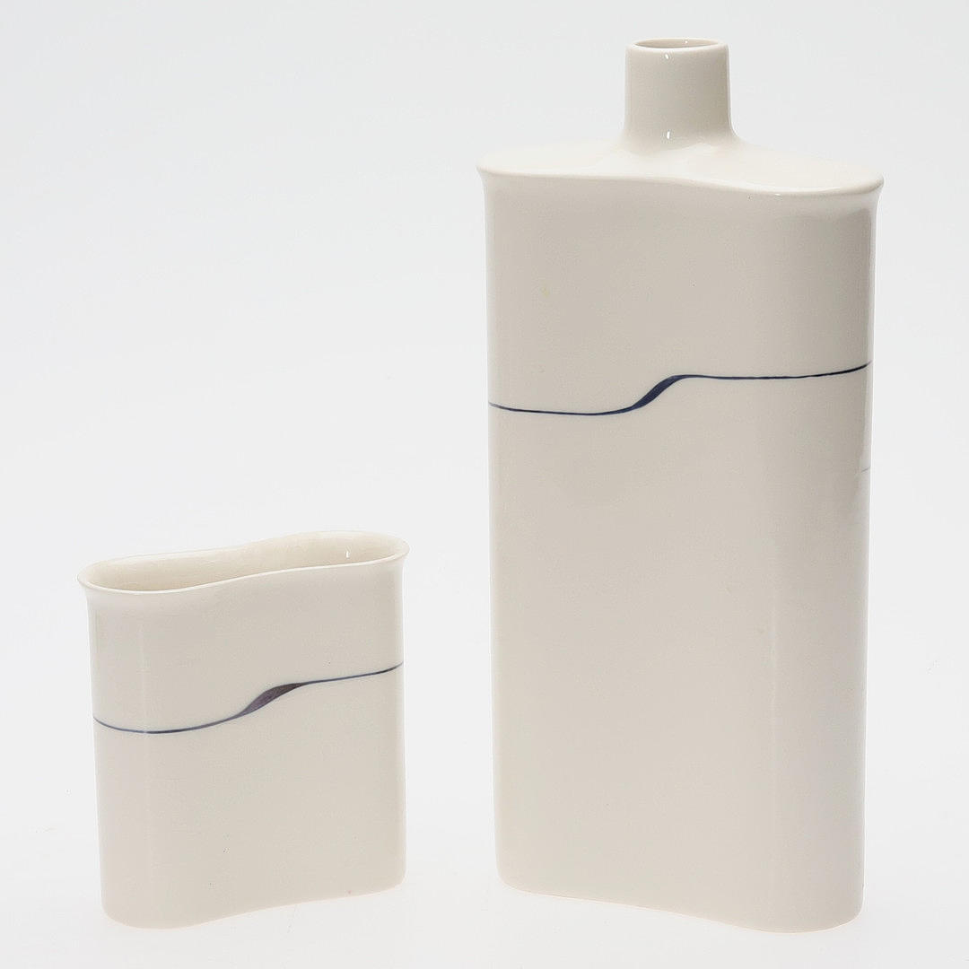 INGER PERSSON. VASES. 2 pcs. Porcelain, Rörstrand.