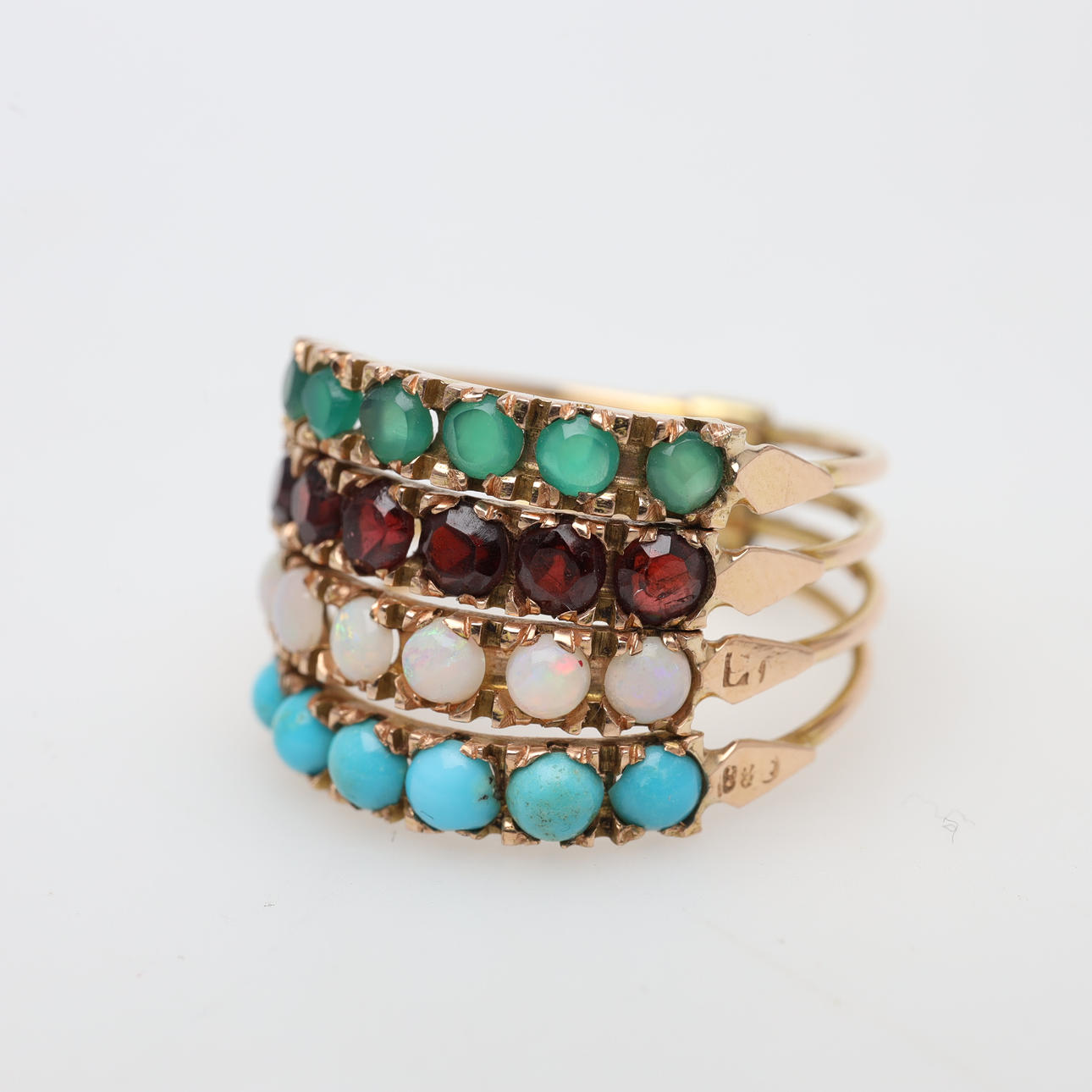 RING, 14K, gold, gross weight approx. 4,3 grams.