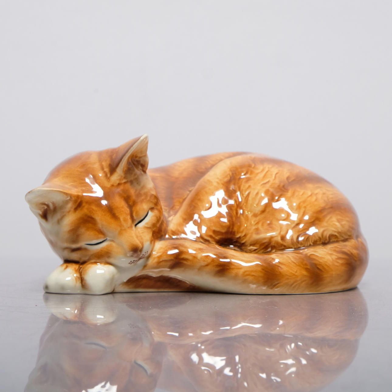 FIGURINE, cat, porcelain, Goebel, Germany.