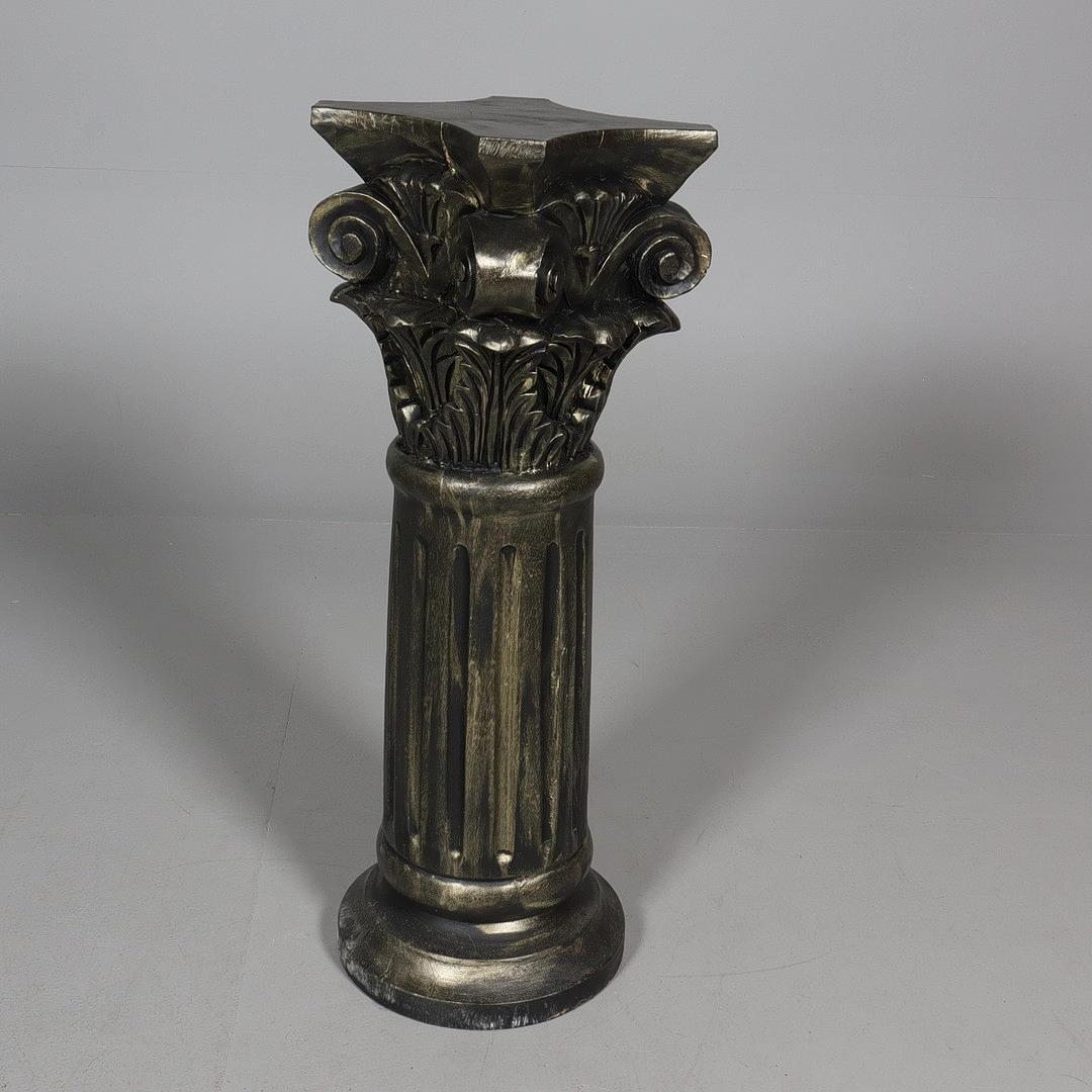 PEDESTAL/COLUMN, solid wood, painted.