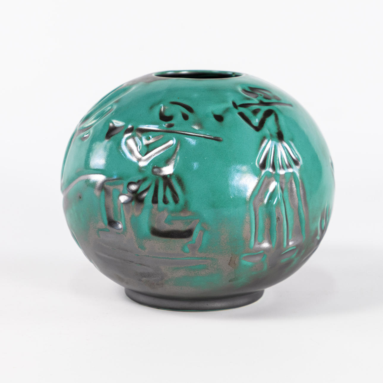 GERTRUD LÖNEGREN. ceramic globe vase, S:t Erik.