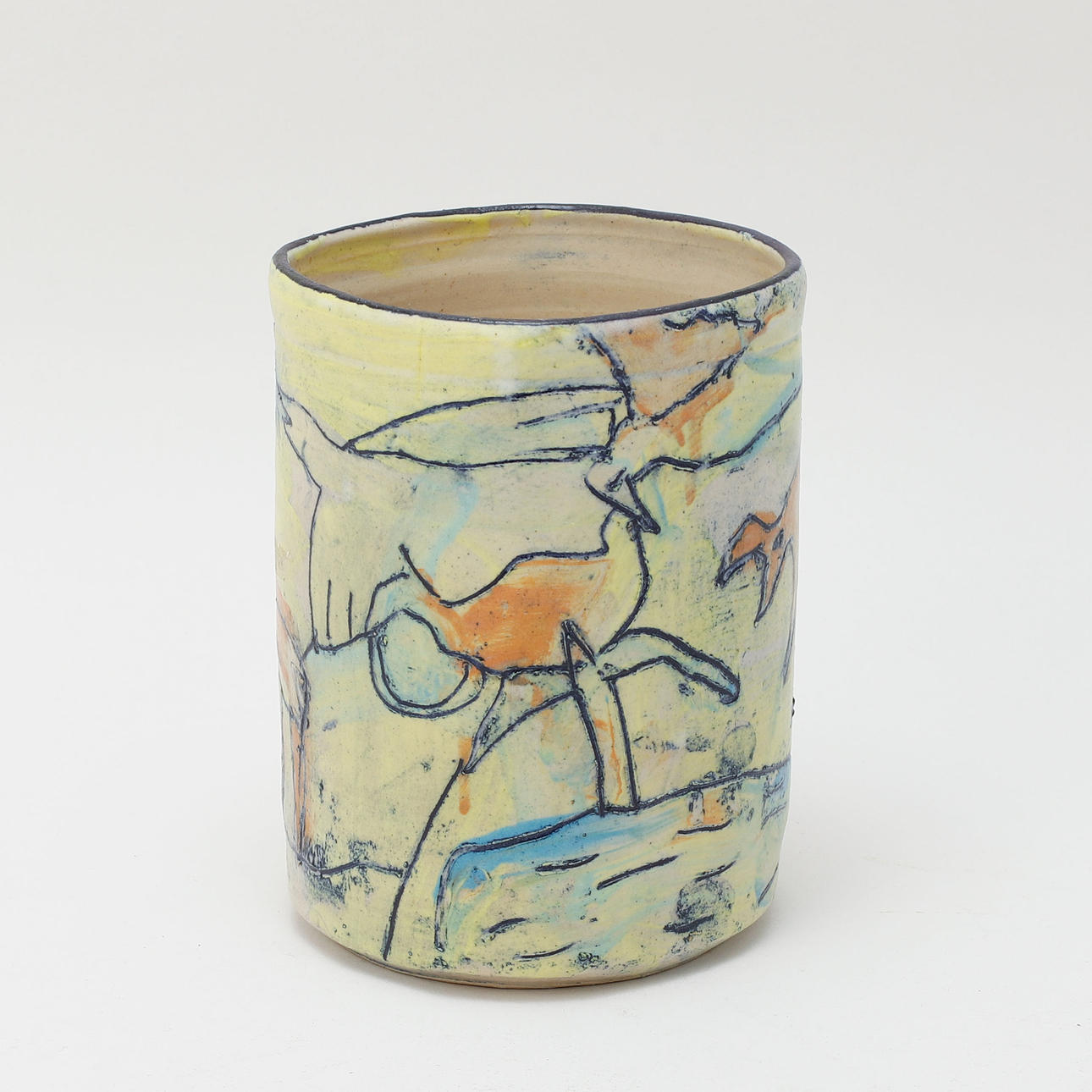 KERSTIN DANIELSSON. Vase, ceramic, signed.