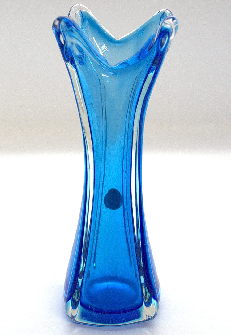 ARCHIMEDE SEGUSO. MURANO GLASS VASE, FOR VETRI D'ARTE, SOMMERSO