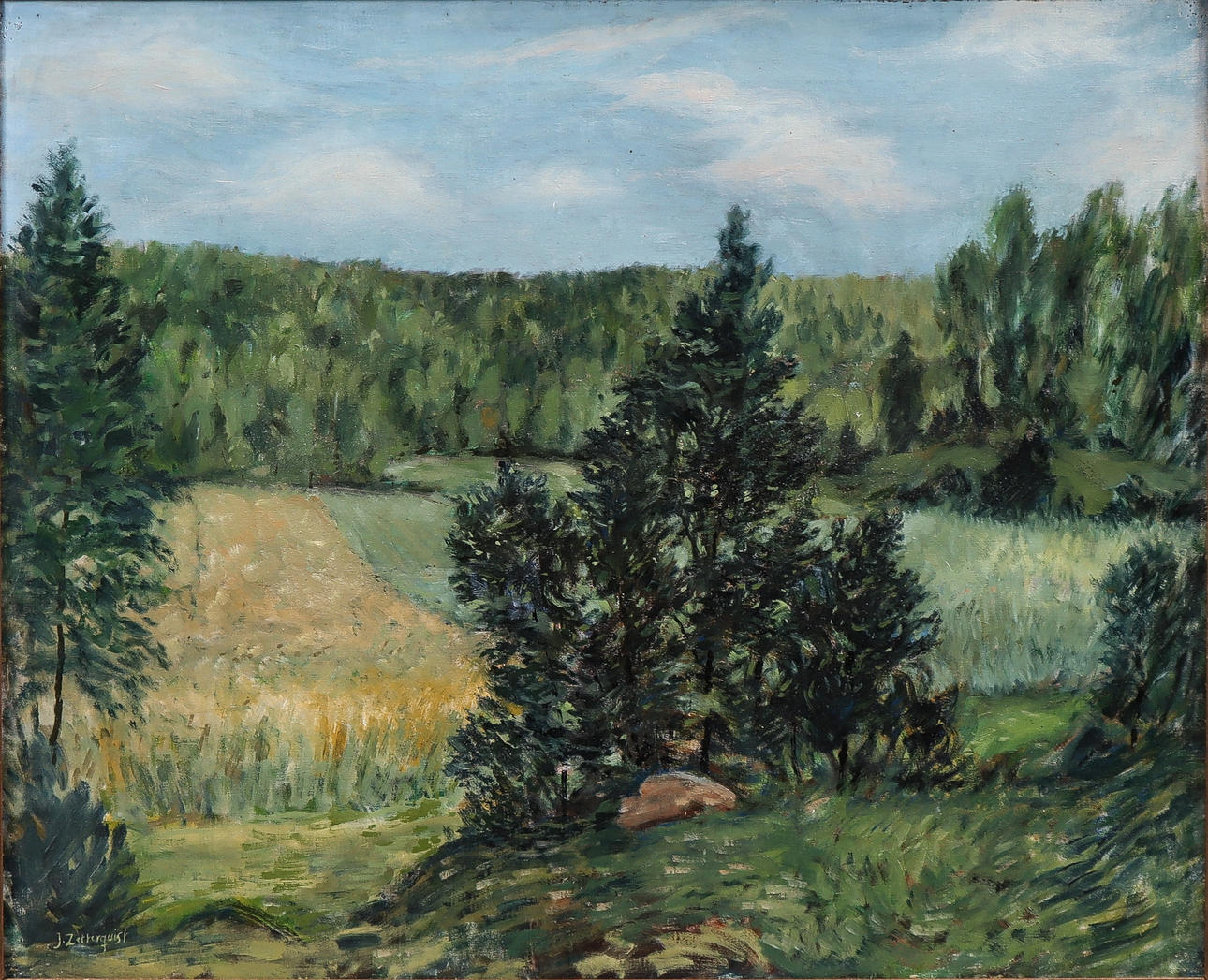 JÉRÔME ZETTERQUIST. Sommarlandskap.