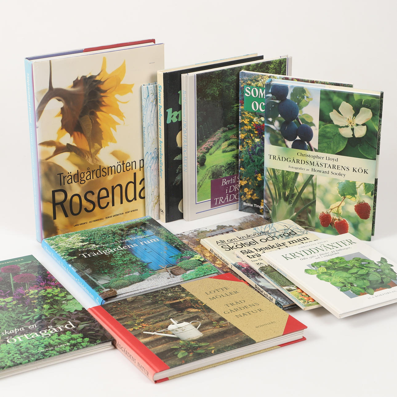 BÖCKER, 12 stycken, om bl. a. trädgårdsskötsel.