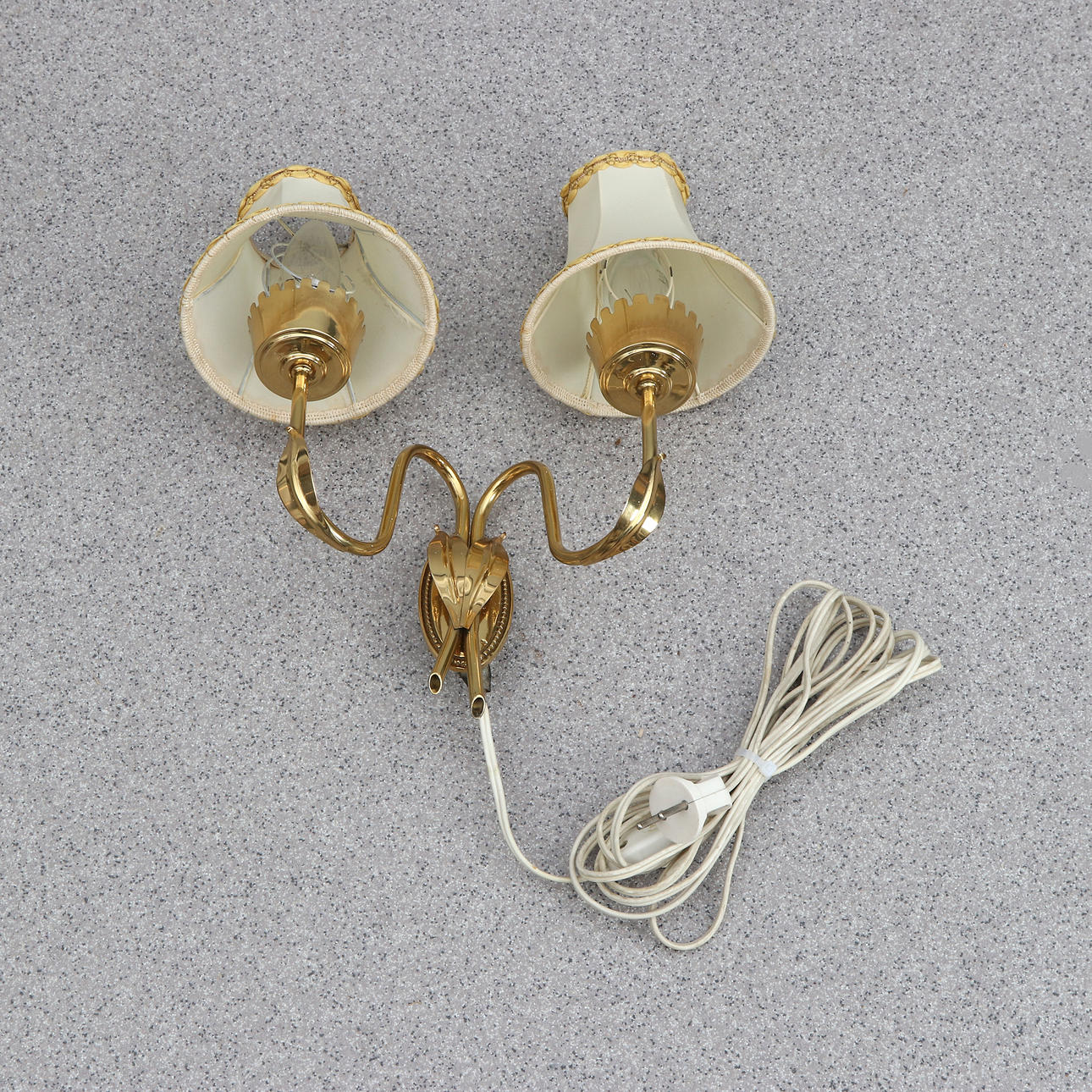 WALL SCONCES. Brass. Mid 20th century. Unmarked.