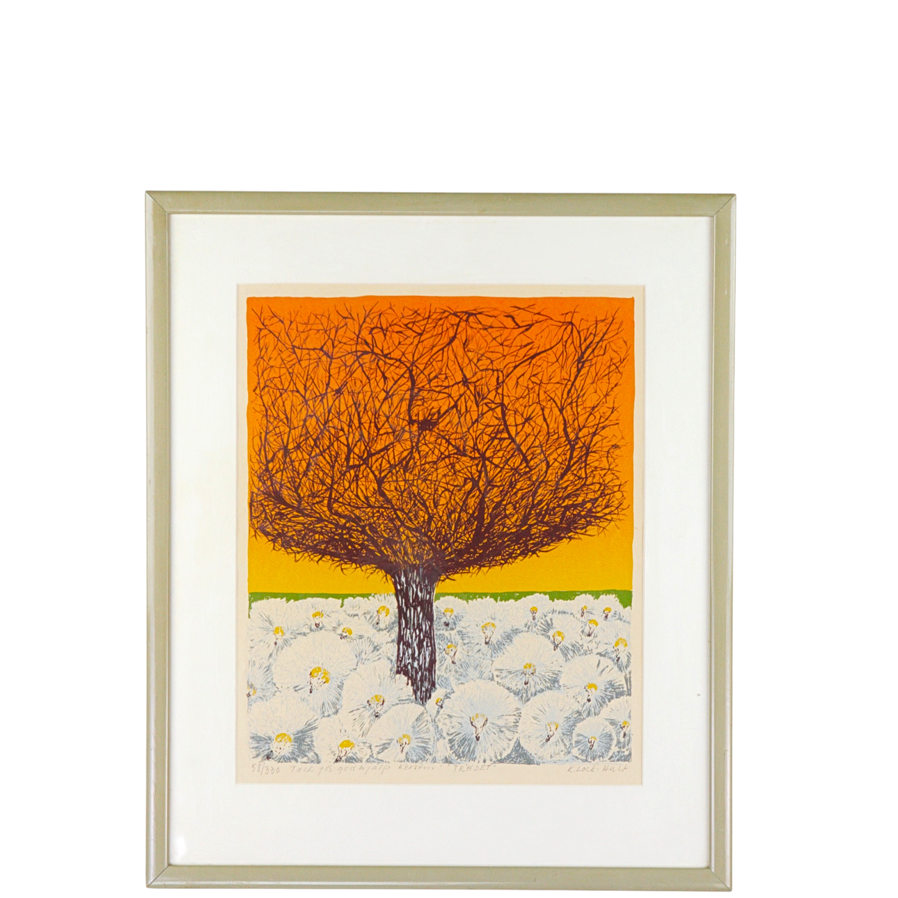 KERSTIN LOCK-HULT. Lithograph, 58/330, “The Tree”, signed.