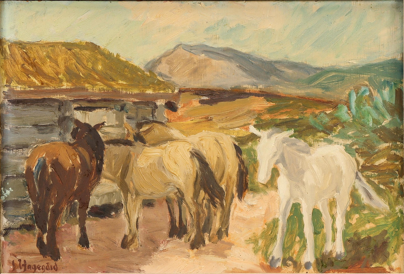 SIGURD HAGEGÅRD. Hästar.