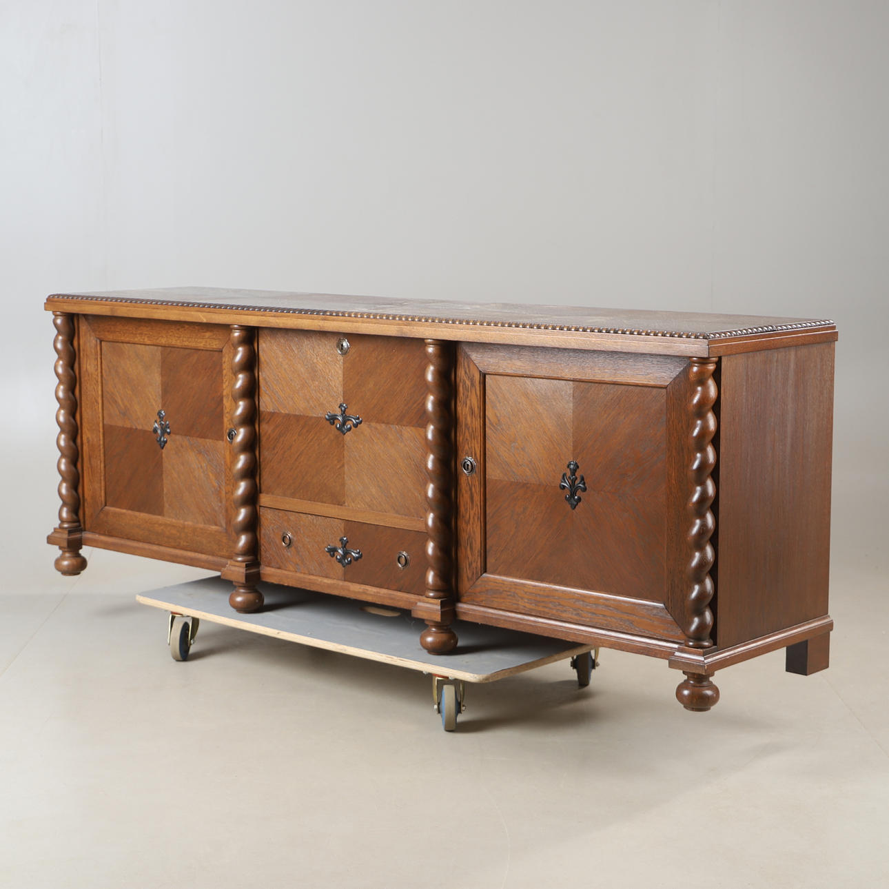 SIDEBOARD, oak, baroque style.