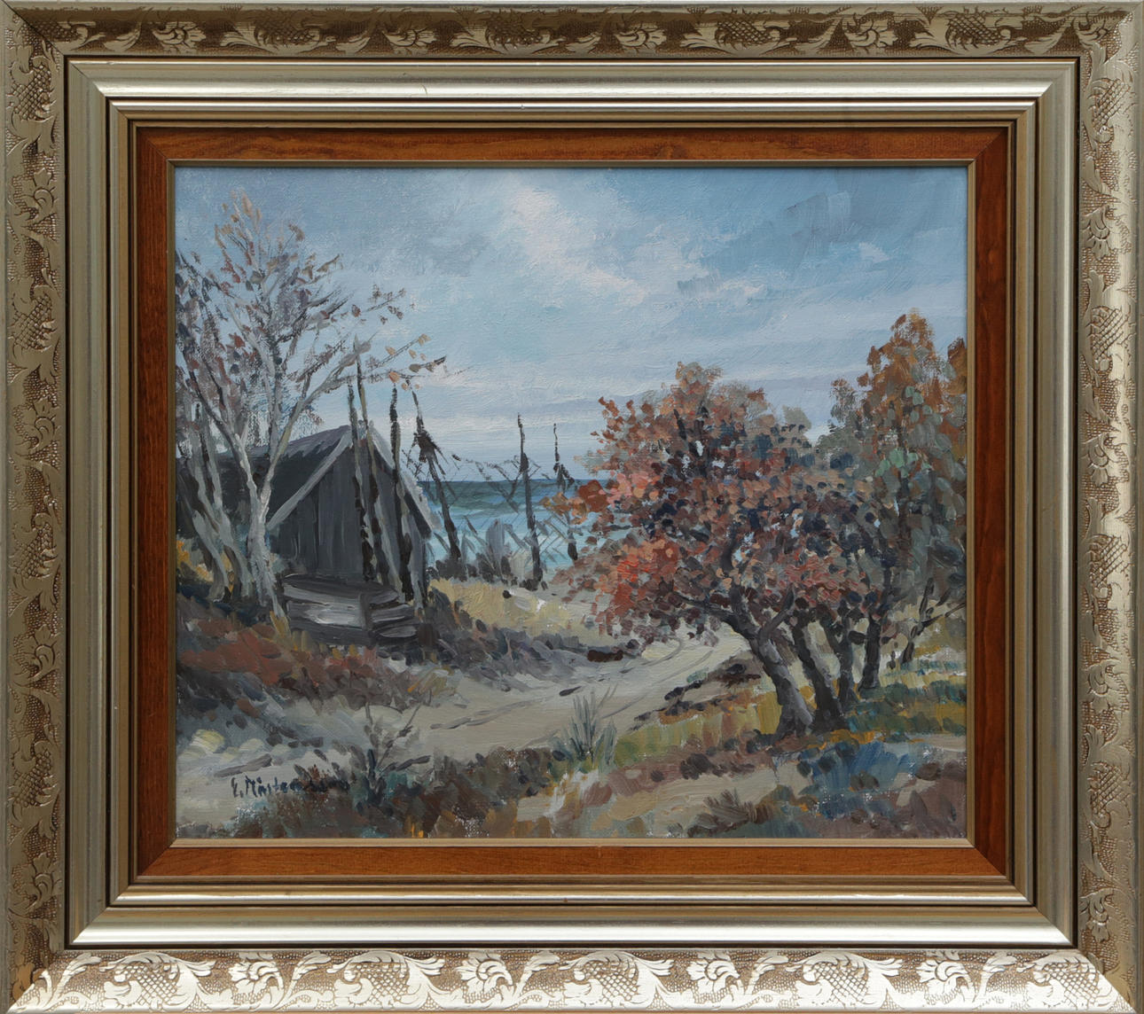 OIDENTIFIERAD KONSTNÄR. OIL, on canvas, signed E Mårtensson.