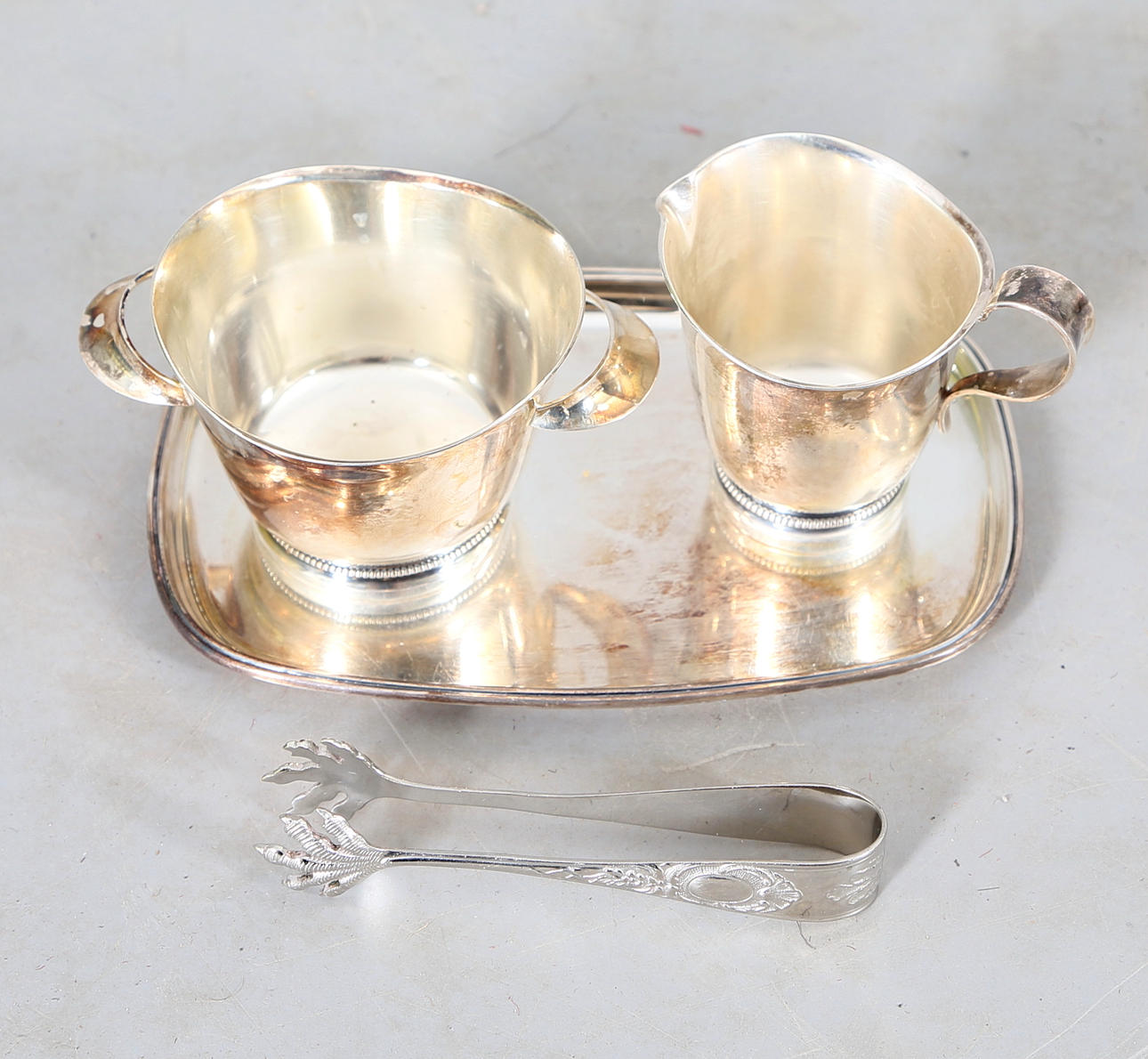 KAFFESET, silver, 1960-tal, 3 + 1 del.