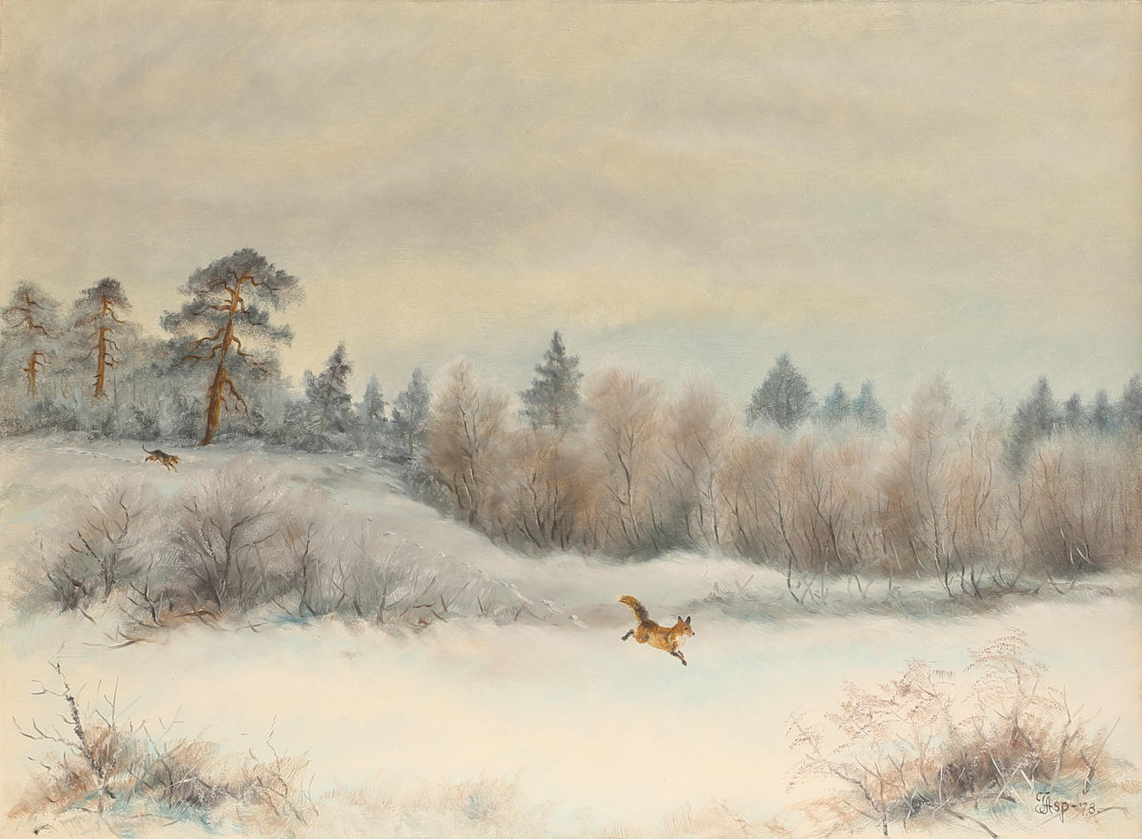 JÜRGEN ASP. Oil on canvas, signed.