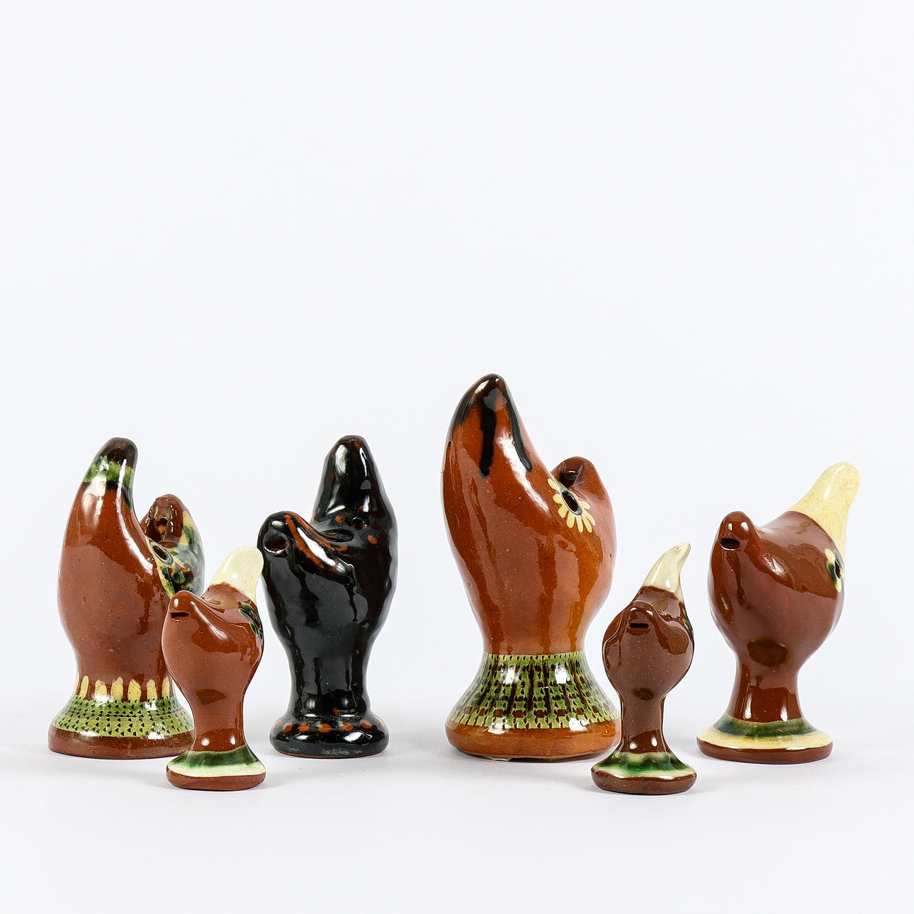 CLAY CUCKOOS 6 pcs, Arvika.