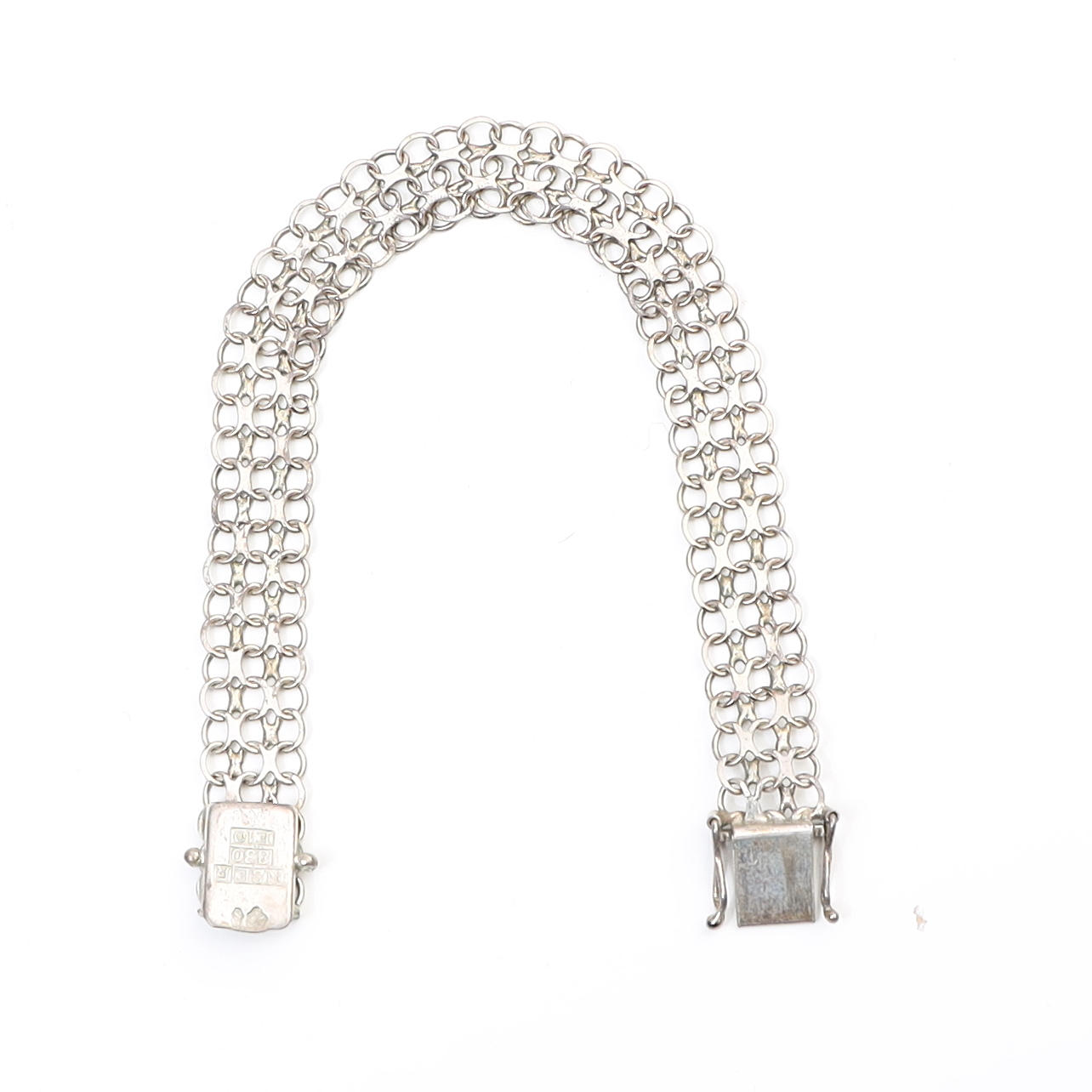 BRACELET, silver, x-link.