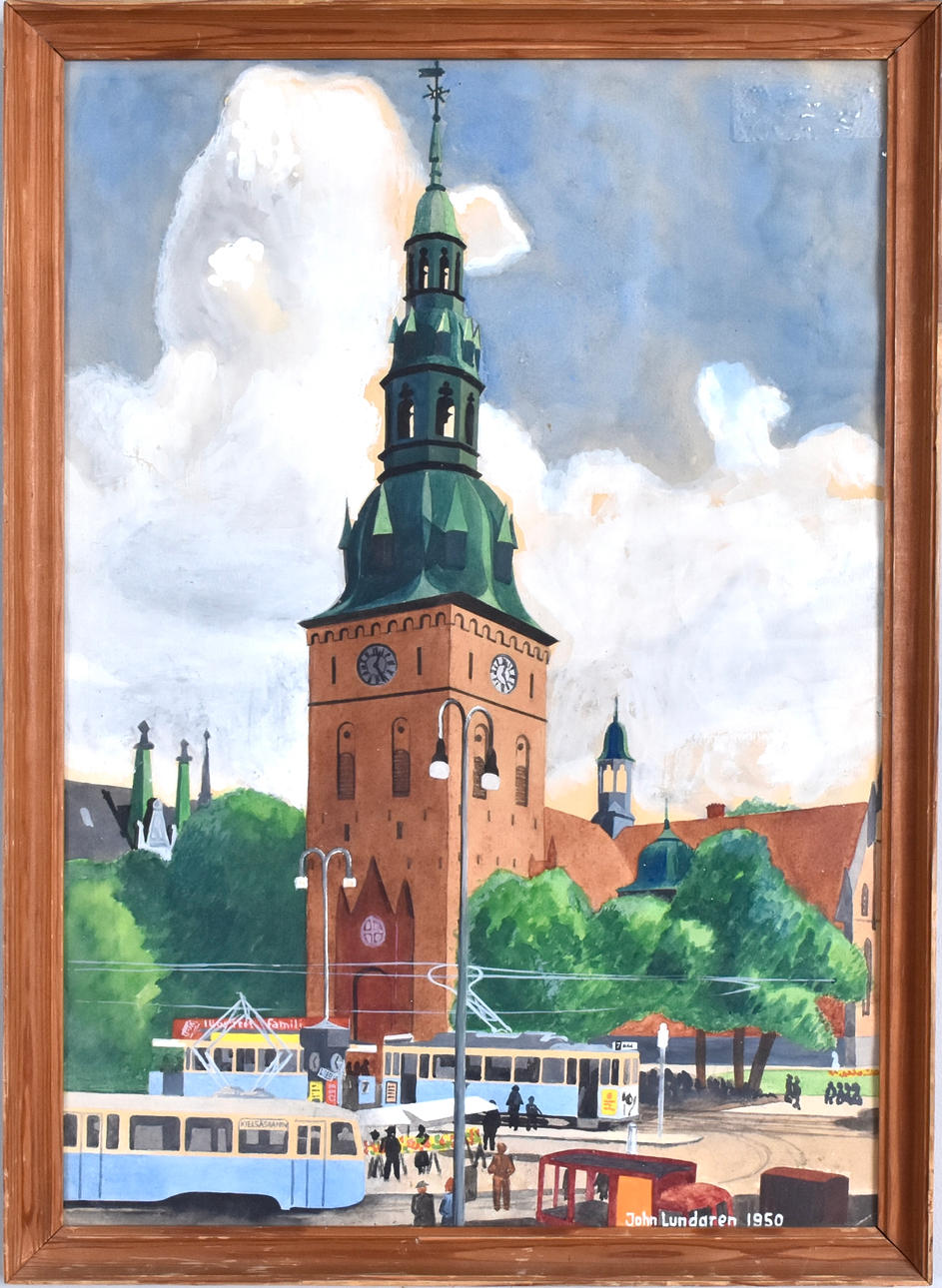 JOHN LUNDGREN. Watercolor with white cover.