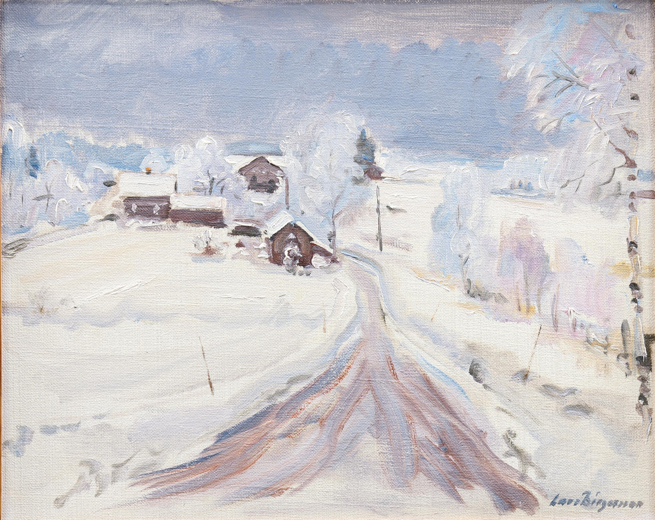 LARS BIRGERSSON. "Vinterdag Kälkerud, Torsby" 1982.