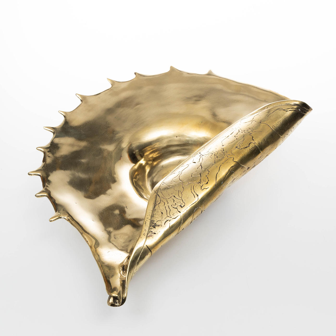 ANDREAS WARGENBRANT. The Shell, gold patinated bronze, signed.