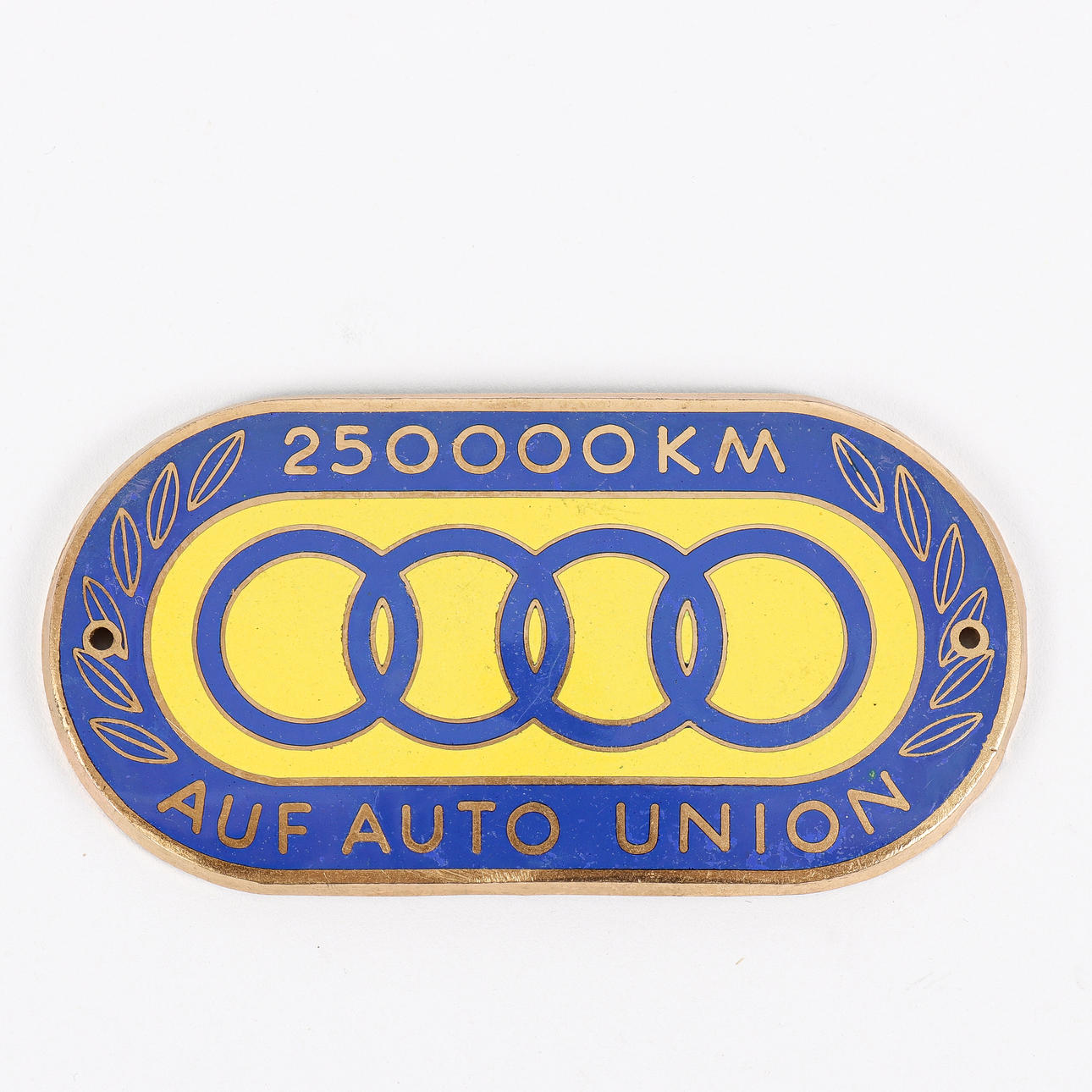 BRAND Auf Auto Union, 250000 km.