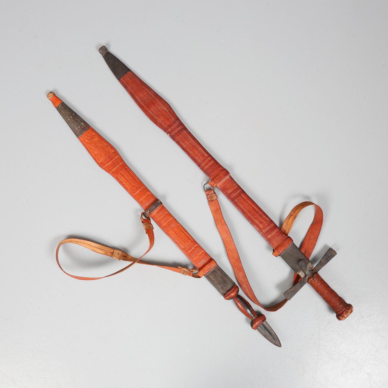 SUDANESE KASKARA SWORD AND ANOTHER. (2).