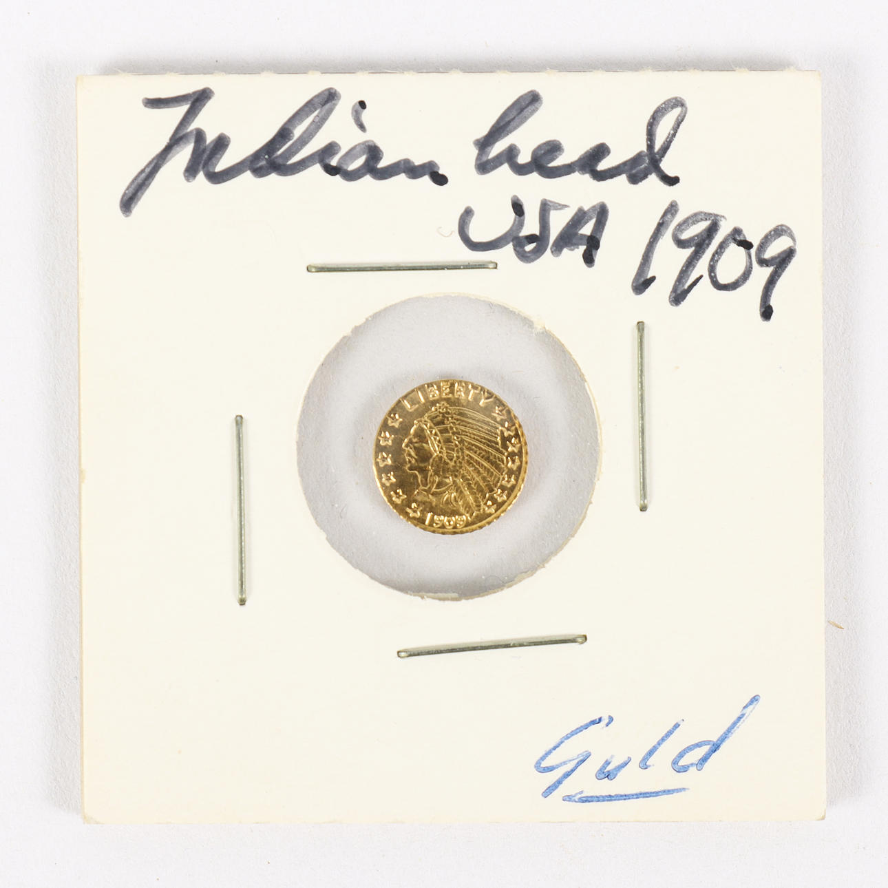 GOLD COIN “Fine Dollar”, a miniature coin, 1909. Coins, Medals & Stamps ...